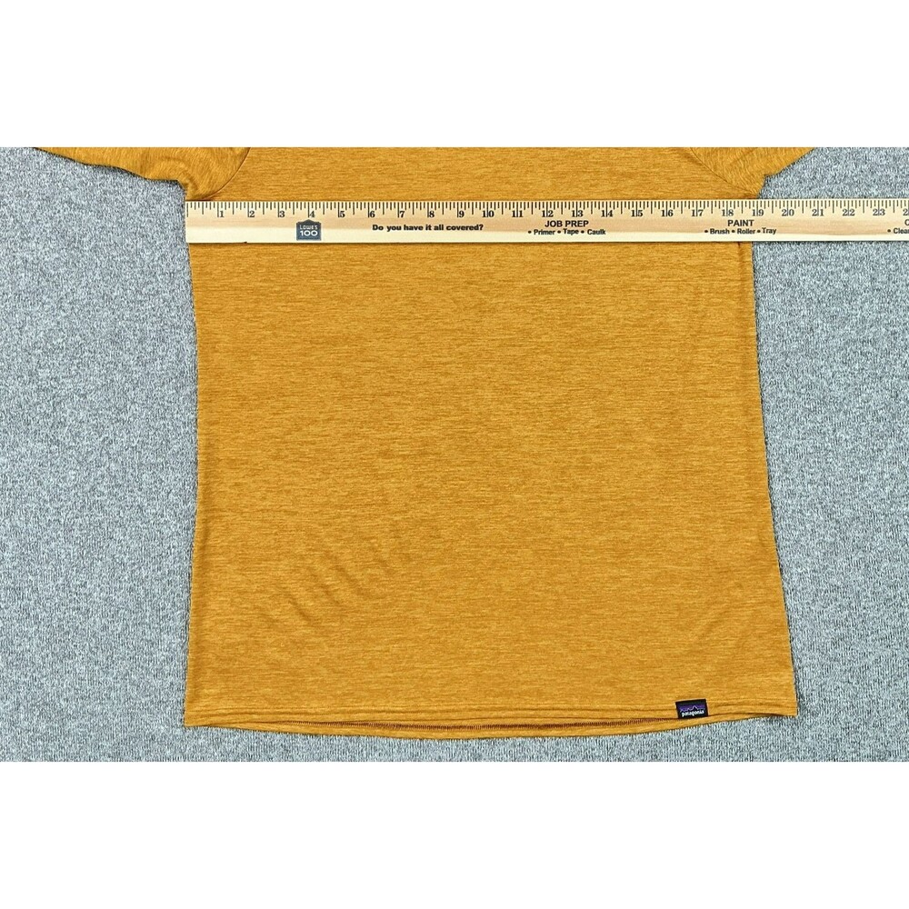 Patagonia Capilene Cool Daily Base Layer Shirt Womens M Yellow Heather L/S Hike - Picture 4 of 7